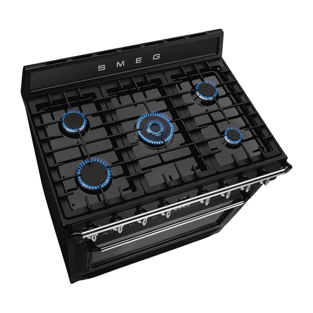 Smeg 90cm Black Gas Electric Cooker TR90GMBL - Metro Homecentre Menlyn