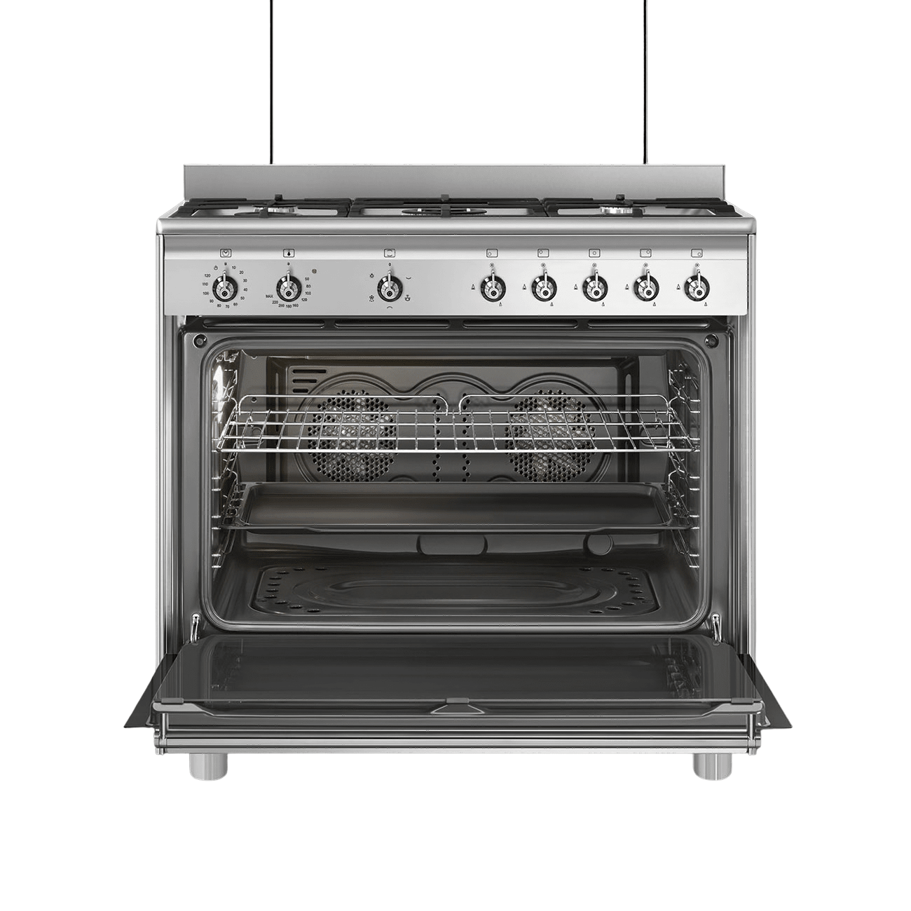 Smeg 90cm Stainless Steel Gas Stove SSA91GGX2 - Metro Homecentre Menlyn