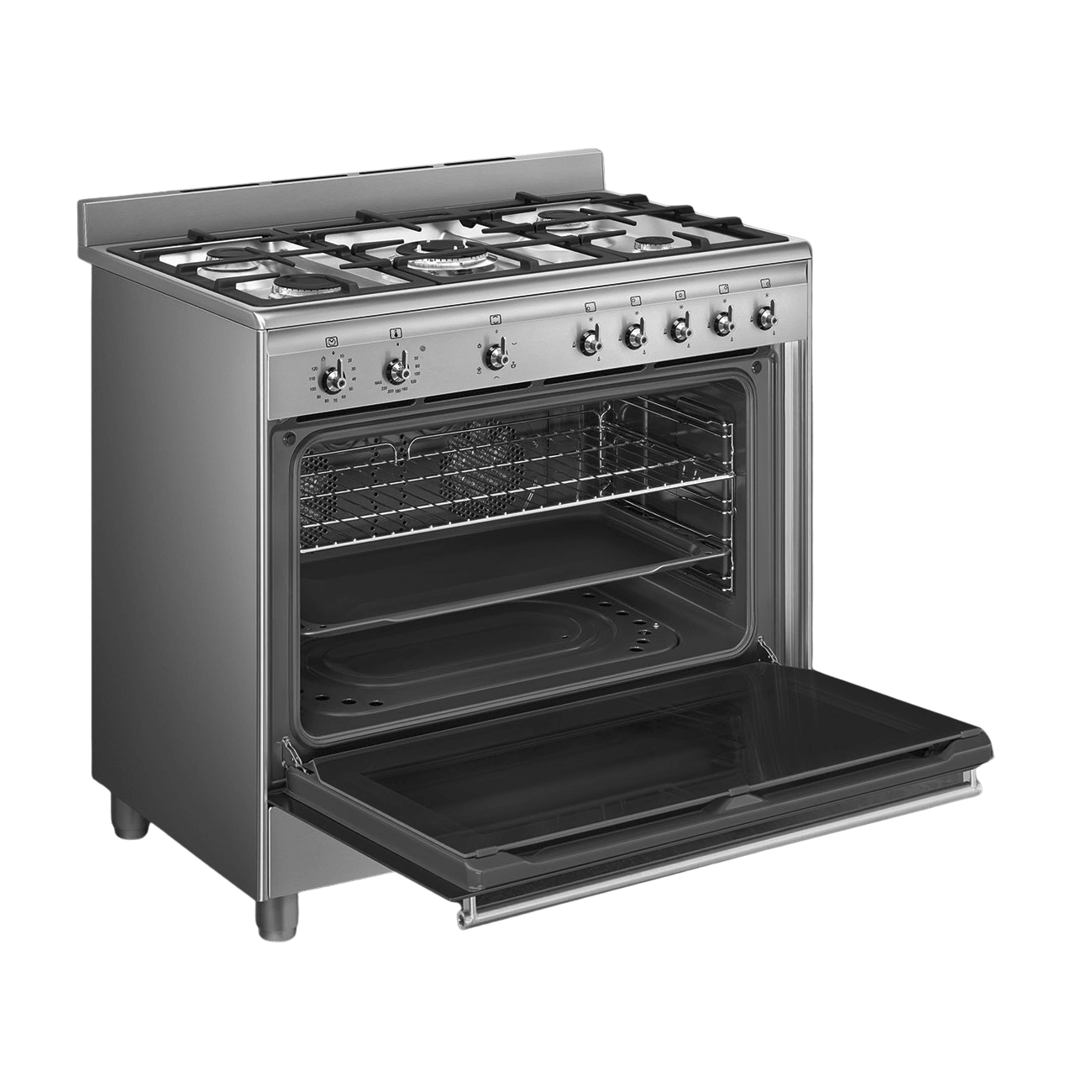 Smeg 90cm Stainless Steel Gas Stove SSA91GGX2 - Metro Homecentre Menlyn