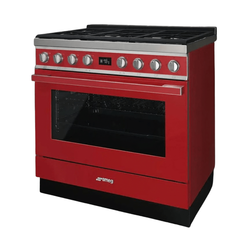 Smeg 90cm Red Gas Electric Stove CPF9GPR - Metro Homecentre Menlyn