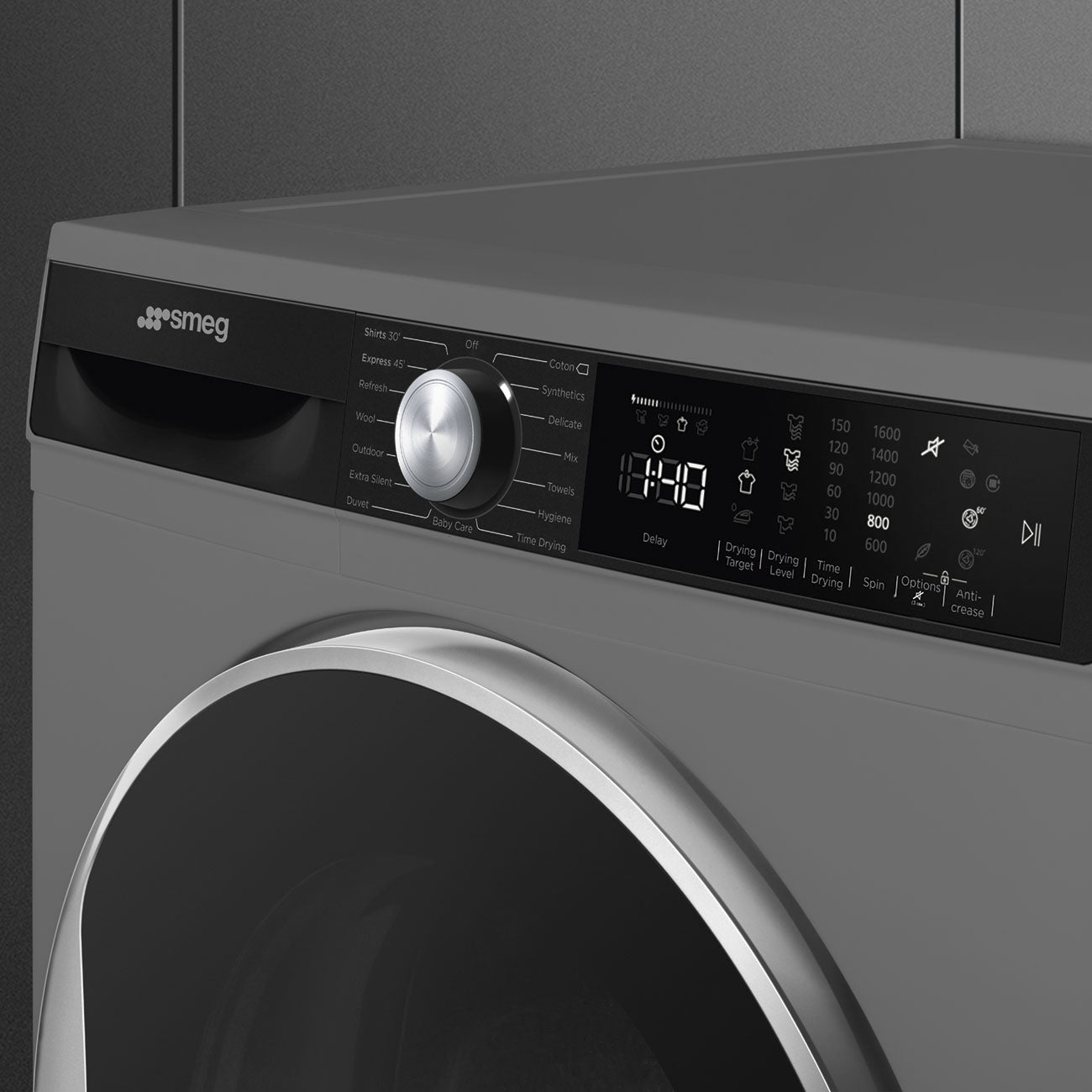 Smeg 9kg Dark Inox Heat Pump Tumble Dryer D3T9XSA - Metro Homecentre Menlyn
