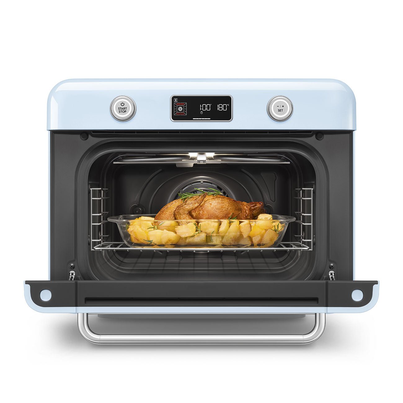 Smeg Blue Countertop Steam Oven COF01PBEU - Metro Homecentre Menlyn