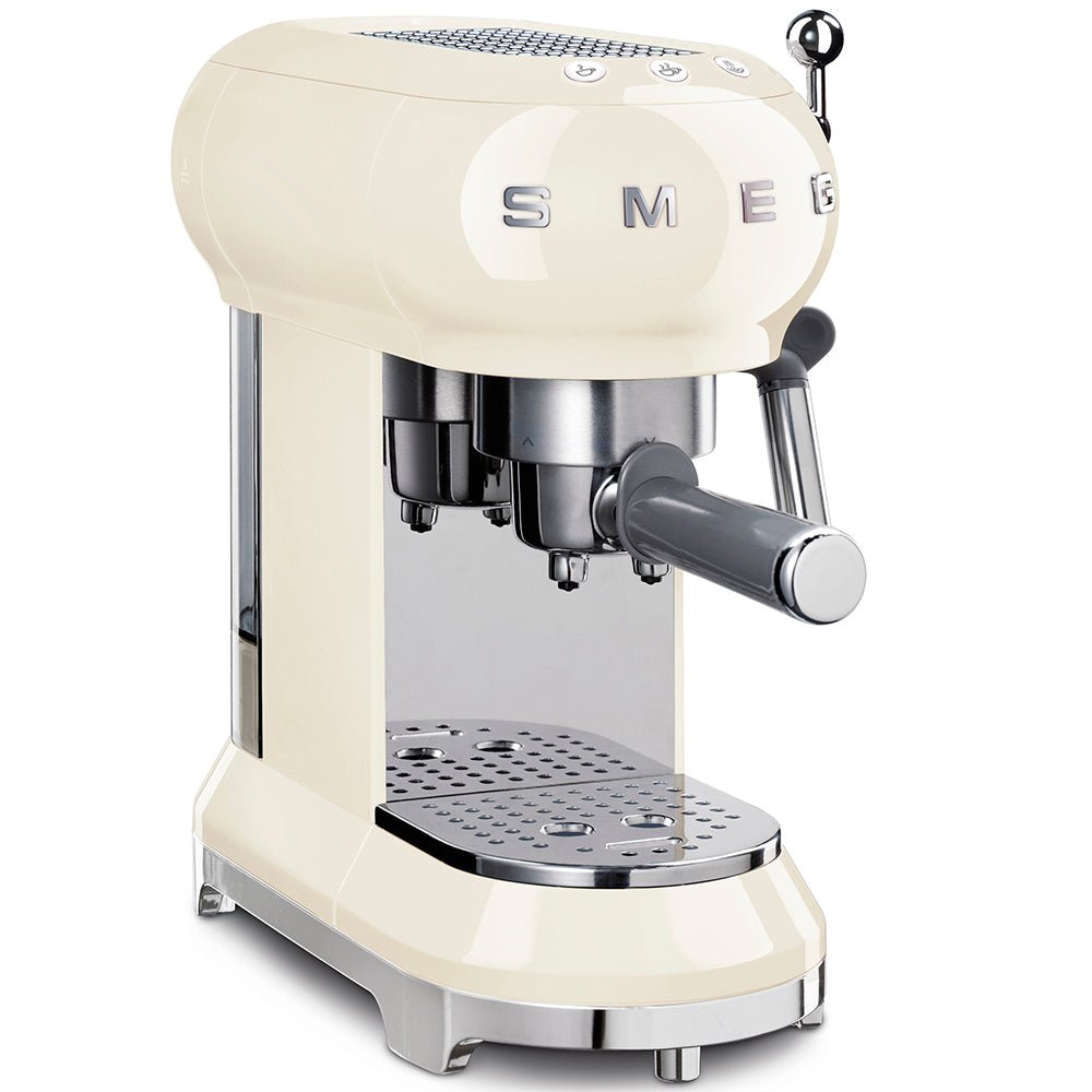 Smeg 50's Style Cream Espresso Coffee Machine ECF01CRSA - Metro Homecentre Menlyn