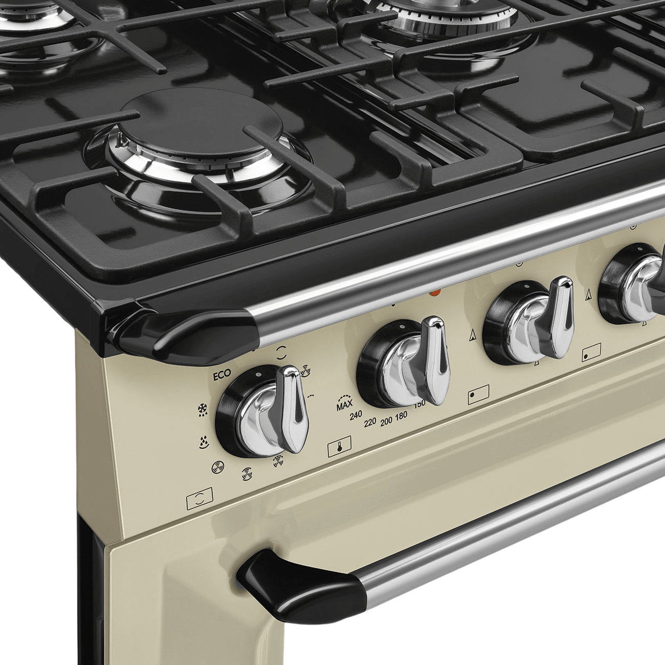 Smeg 90cm Cream Victoria Gas Electric Cooker TR90GMP - Metro Homecentre Menlyn