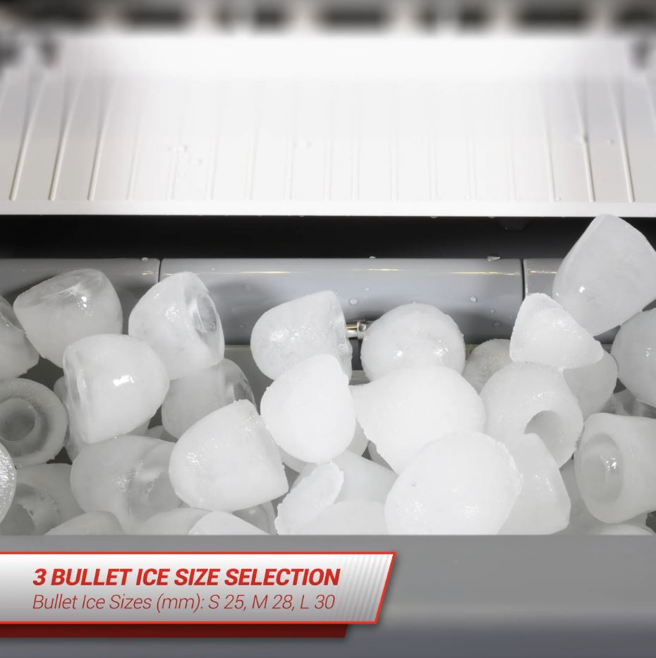 SnoMaster 20kg Black Counter Top Ice Maker ZBC20Blk - Metro Homecentre Menlyn