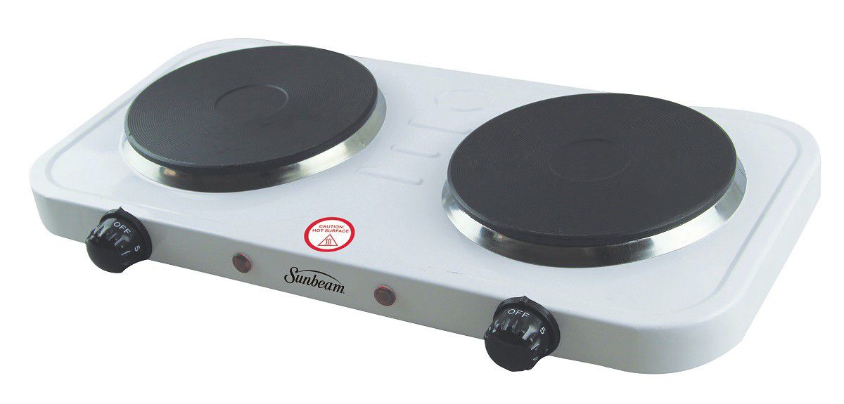 Sunbeam Double Solid Hotplate White SDS - 250A - Metro Homecentre Menlyn