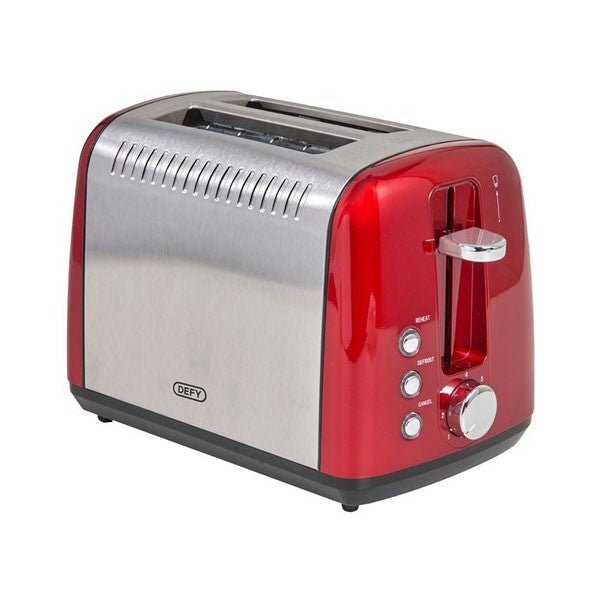 Defy 2 Slice Red Toaster TA828R - Metro Homecentre Menlyn