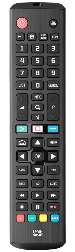 One for All LG TV Replacement Remote - URC4911 - Metro Homecentre Menlyn