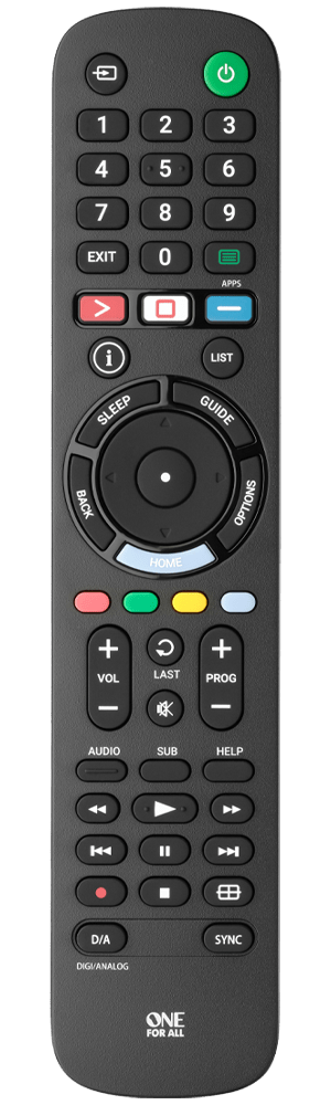 One for All Sony TV Replacement Remote - URC4912 - Metro Homecentre Menlyn