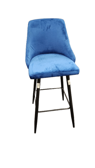 Vegas Velvet Blue Bar Stool VBC90 - Metro Homecentre Menlyn