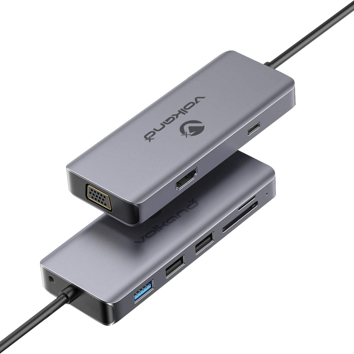 Volkano USB Type - C Multiple Port Adapter - Card Reader VK - 20140 - BK - Metro Homecentre Menlyn