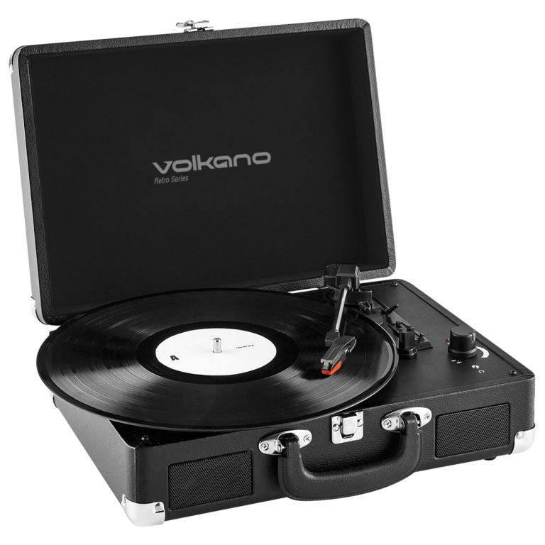Volkano Retro Series Turntable & Bluetooth Speaker VK - 3160 - BK - Metro Homecentre Menlyn