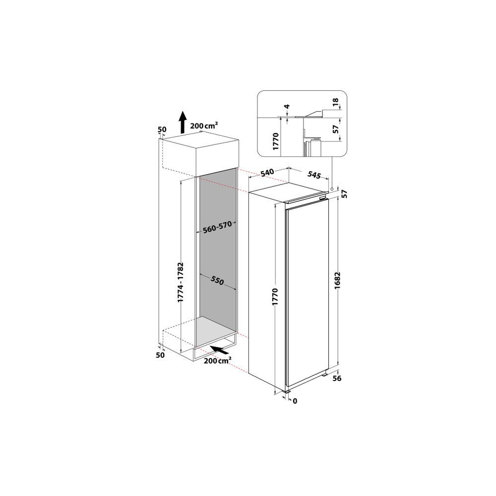Whirlpool 209L Frost Free Freezer WHSD18F043C1SAF - Metro Homecentre Menlyn