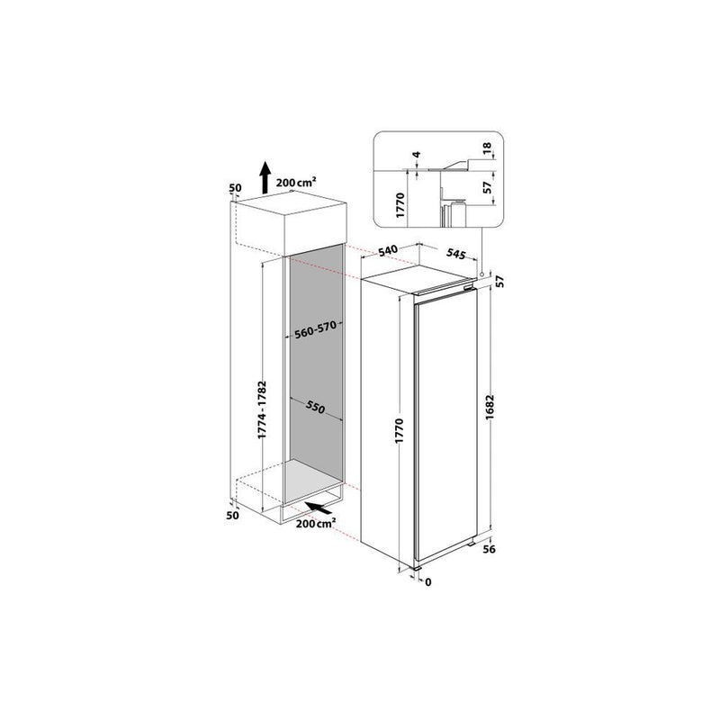 Whirlpool 209L Frost Free Freezer WHSD18F043C1SAF - Metro Homecentre Menlyn