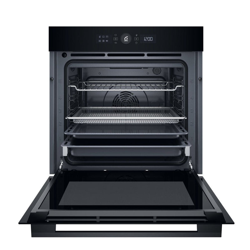 Whirlpool 60cm Black BuiltIn Oven WOI5S8HM1SBA - Metro Homecentre Menlyn