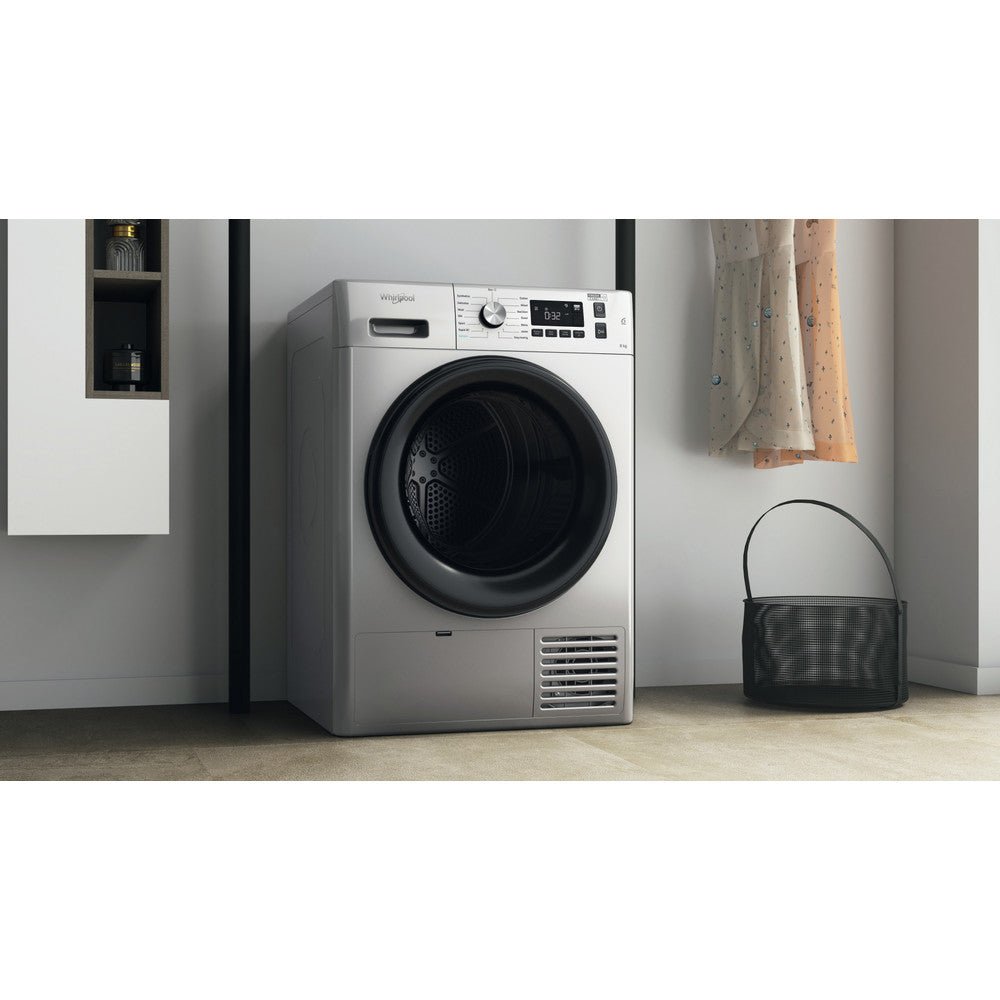 Whirlpool 8kg Silver Tumble Dryer FFTCM118BSKSA - Metro Homecentre Menlyn