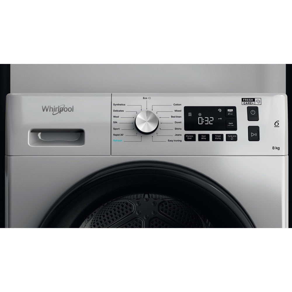 Whirlpool 8kg Silver Tumble Dryer FFTCM118BSKSA - Metro Homecentre Menlyn