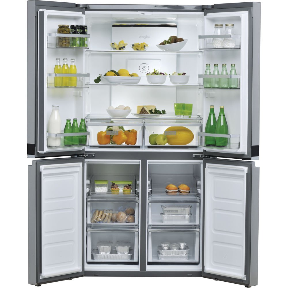 Whirlpool Steel Fridge Freezer - WQ9B1LUK - Metro Homecentre Menlyn