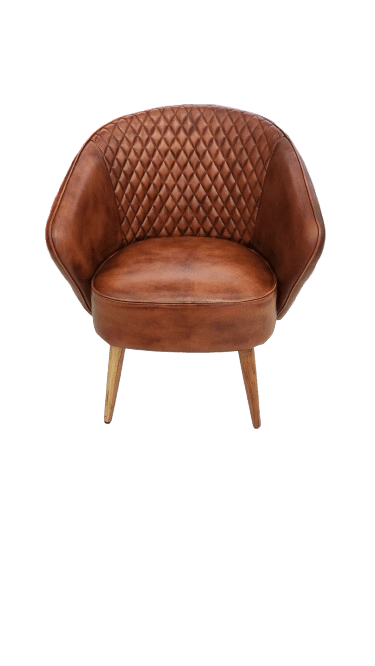Windsor Chair Full Leather Brown - Metro Homecentre Menlyn